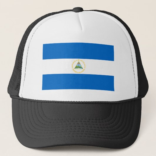Vlag van Nicaragua Trucker Pet (Voorkant)