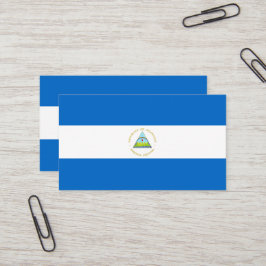 vlag van Nicaragua Visitekaartje