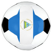 vlag van Nicaragua Voetbal (Gedraaid)