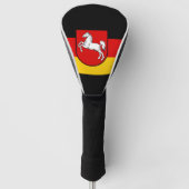 Vlag van Niedersachsen Golf Head Hoesje Golfheadcover (Voorkant)
