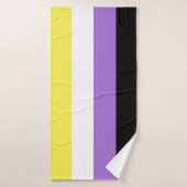 Vlag van niet-binaire pride badhanddoek (Badhanddoek)