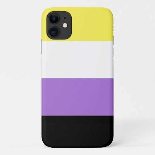 Vlag van niet-binaire pride Case-Mate iPhone case (Achterkant)