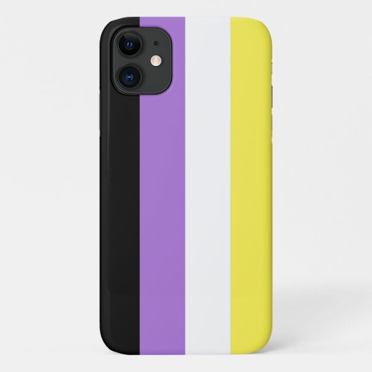 Vlag van niet-binaire pride Case-Mate iPhone case (Achterkant)