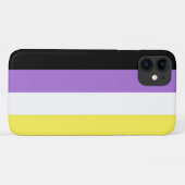 Vlag van niet-binaire pride Case-Mate iPhone case (Achterkant (horizontaal))