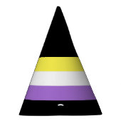 Vlag van niet-binaire Pride Feesthoedjes (Rechts)