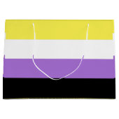 Vlag van niet-binaire pride groot cadeauzakje (Voorkant)