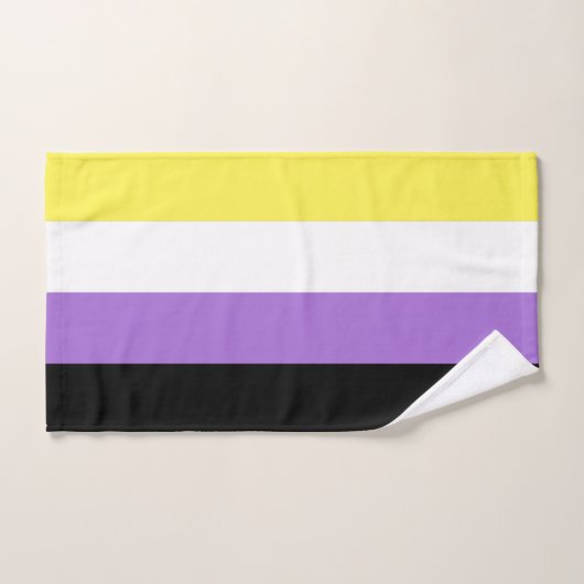 Vlag van niet-binaire pride handdoek (Handdoek)