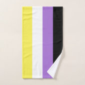 Vlag van niet-binaire pride handdoek (Handdoek)