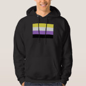 Vlag van niet-binaire Pride Hoodie (Voorkant)