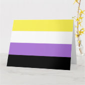 Vlag van niet-binaire pride kaart (Gele Bloem)