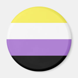 Vlag van niet-binaire pride magneet