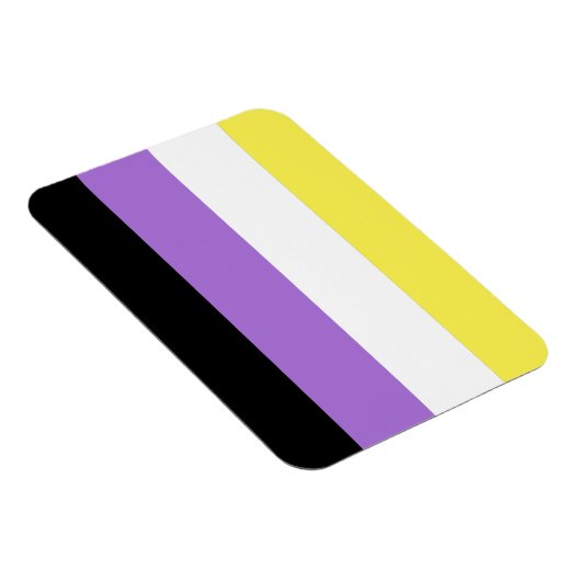 Vlag van niet-binaire pride magneet (Rechterzijde)