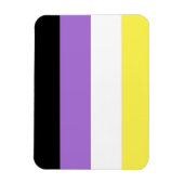 Vlag van niet-binaire pride magneet (Verticaal)