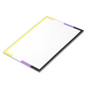 Vlag van niet-binaire pride notitieblok (Schuin)