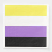 Vlag van niet-binaire pride servet (Voorkant)