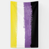 Vlag van niet-binaire pride spandoek (Verticaal)