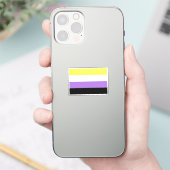 Vlag van niet-binaire pride sticker (Telefoon)
