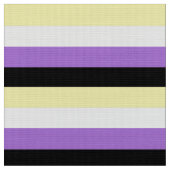 Vlag van niet-binaire pride stof (Close Up)
