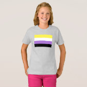 Vlag van niet-binaire pride t-shirt (Voorkant volledig)