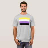 Vlag van niet-binaire pride t-shirt (Voorkant volledig)