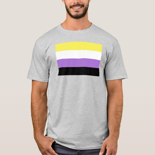 Vlag van niet-binaire pride t-shirt (Voorkant)