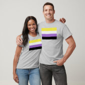Vlag van niet-binaire pride t-shirt (Unisex)