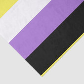 Vlag van niet-binaire pride tissuepapier (Detail)