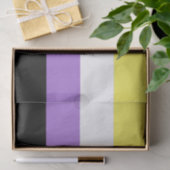 Vlag van niet-binaire pride tissuepapier (Geschenk)