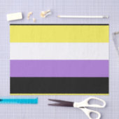 Vlag van niet-binaire pride tissuepapier (Craft)