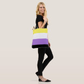 Vlag van niet-binaire pride tote bag (Op model)