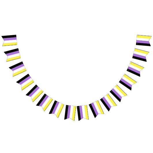 Vlag van niet-binaire pride vlaggetjes (Alle)