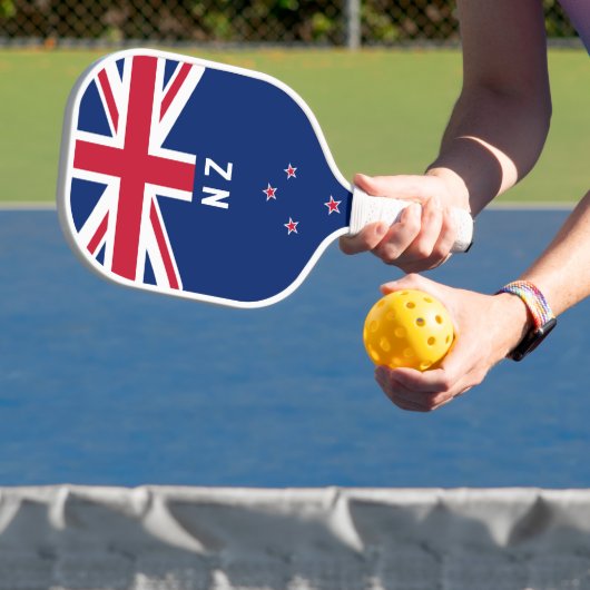 Vlag van Nieuw-Zeeland - gestileerd Pickleball Paddle (Insitu)