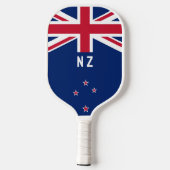 Vlag van Nieuw-Zeeland - gestileerd Pickleball Paddle (Achterkant)