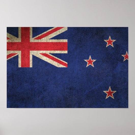  vlag van Nieuw-Zeeland Poster (Voorkant)