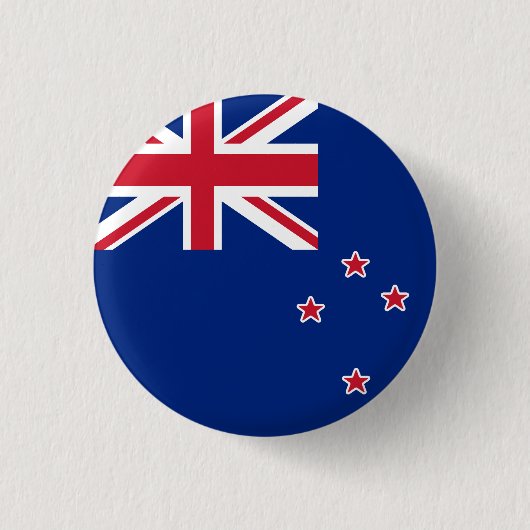Vlag van Nieuw-Zeeland Ronde Button 3,2 Cm (Voorkant)