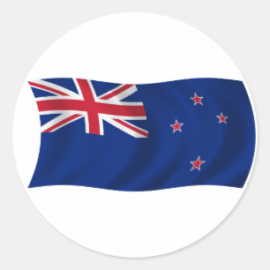 Vlag van Nieuw-Zeeland Ronde Sticker