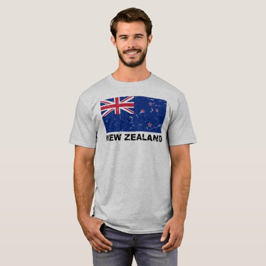  vlag van Nieuw-Zeeland T-shirt (Voorkant volledig)