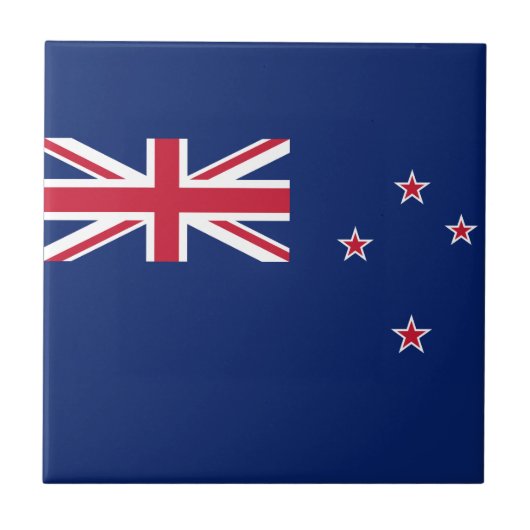 Vlag van Nieuw-Zeeland Tegeltje (Voorkant)