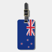 Vlag van Nieuw-Zeeland: Union Jack, Southern Cross Bagagelabel (Voorkant verticaal)