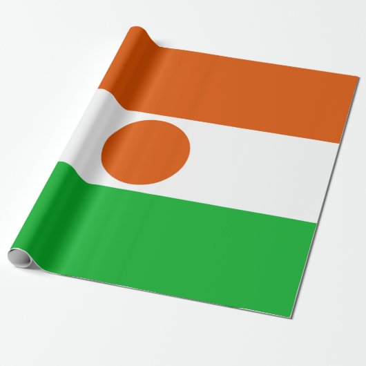 vlag van Niger (Afrikaans land) Cadeaupapier (Uitgerold)