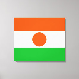 vlag van Niger (Afrikaans land) Canvas Afdruk
