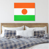 vlag van Niger (Afrikaans land) Canvas Afdruk (Insitu (Slaapkamer))