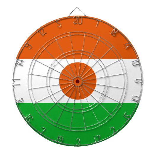 vlag van Niger (Afrikaans land) Dartbord (Voorkant)