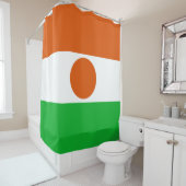 vlag van Niger (Afrikaans land) Douchegordijn (In situ)