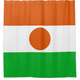 vlag van Niger (Afrikaans land) Douchegordijn