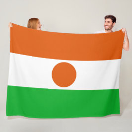 vlag van Niger (Afrikaans land) Fleece Deken