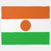 vlag van Niger (Afrikaans land) Fleece Deken (Voorkant (Horizontaal))