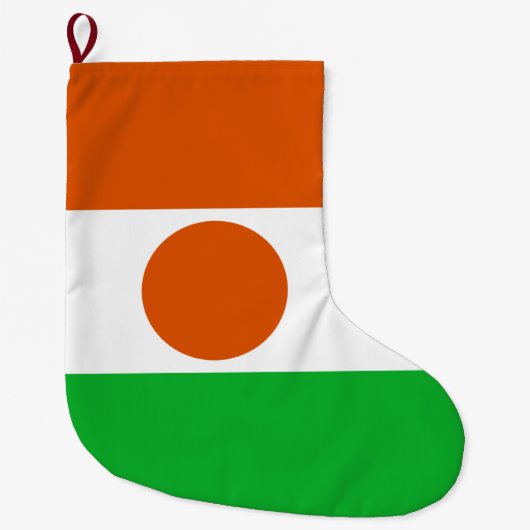 vlag van Niger (Afrikaans land) Grote Kerstsok (Voorkant)