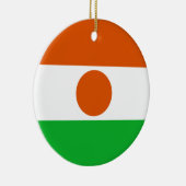 vlag van Niger (Afrikaans land) Keramisch Ornament (Rechts)
