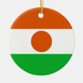 vlag van Niger (Afrikaans land) Keramisch Ornament (Voorkant)